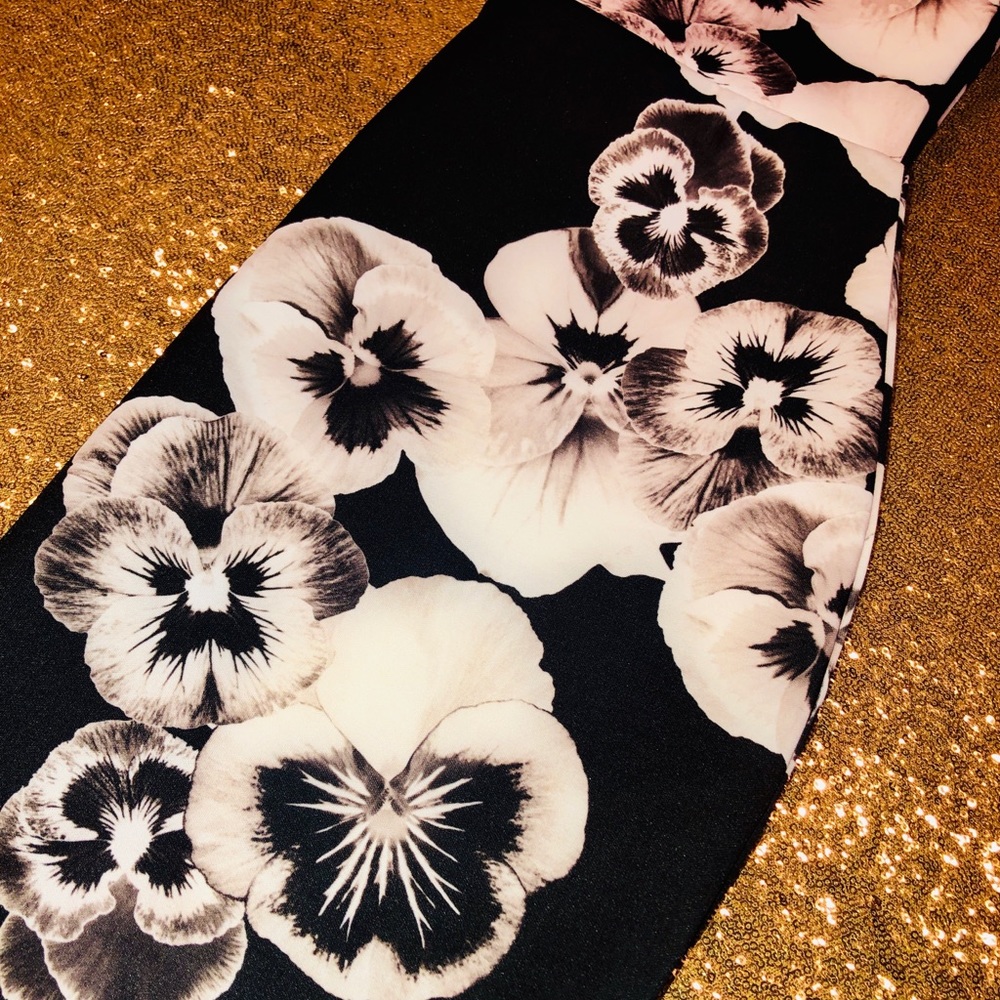 ASOS Pansy Print Pencil Dress